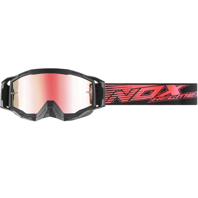 NOX Spectre motokrosa brilles melnas-sarkanas