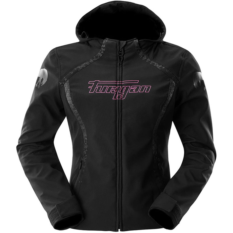 Furygan Skye sieviešu motocikla jaka melni rozā