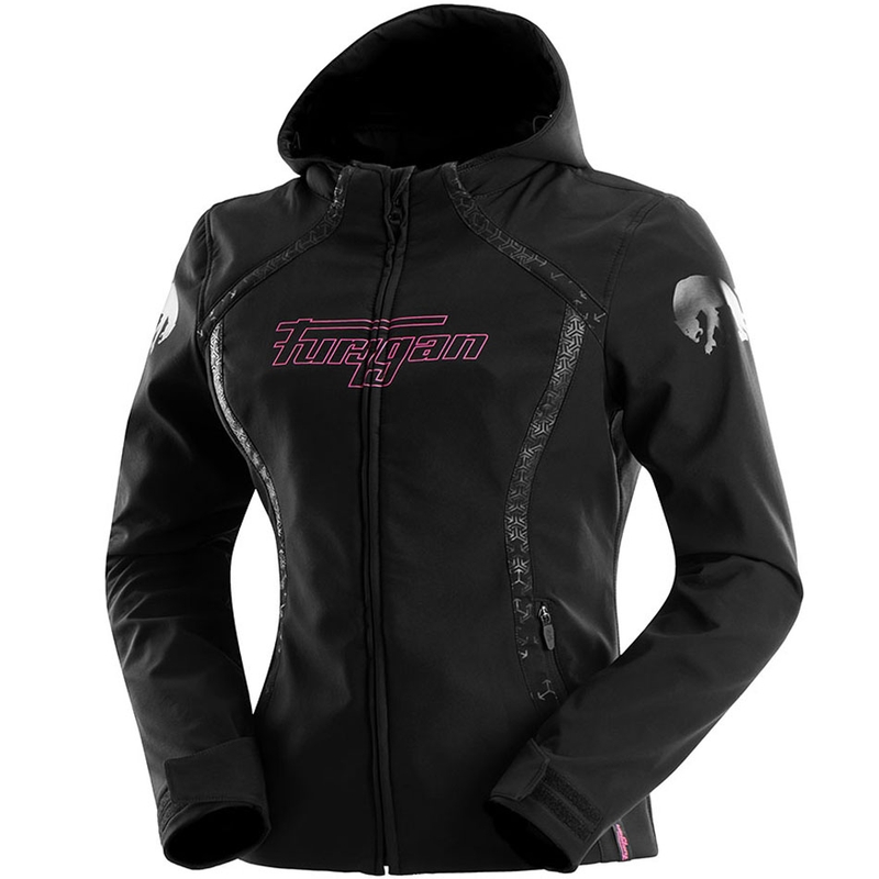 Furygan Skye sieviešu motocikla jaka melni rozā