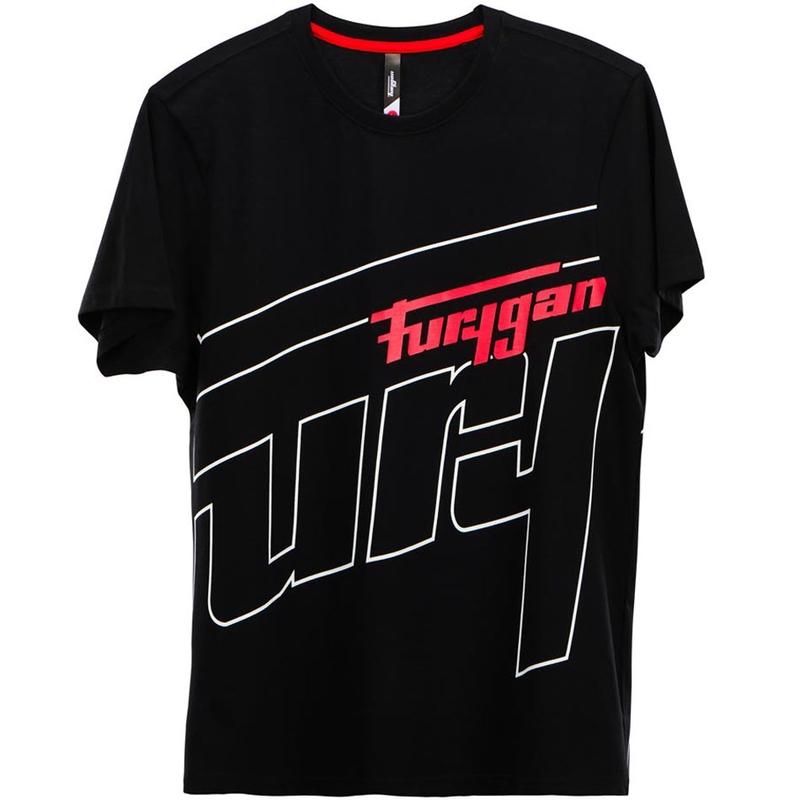 Furygan Rage T-krekls melns-balts-sarkans