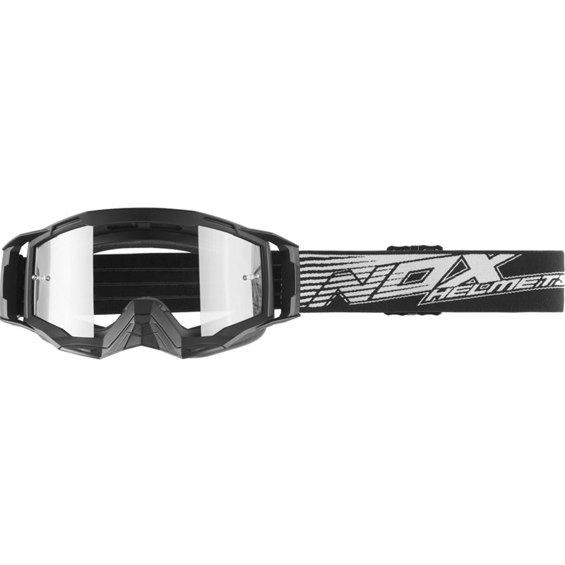 NOX Spectre motokrosa brilles melnas-baltas