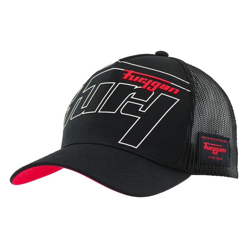Furygan Trucker Rage cepure melna-balta-sarkana