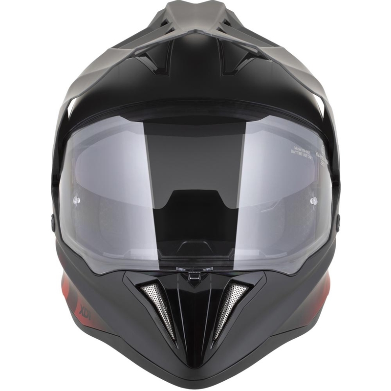 Enduro motocikla ķivere ZED XD1 matēti melna-sarkana