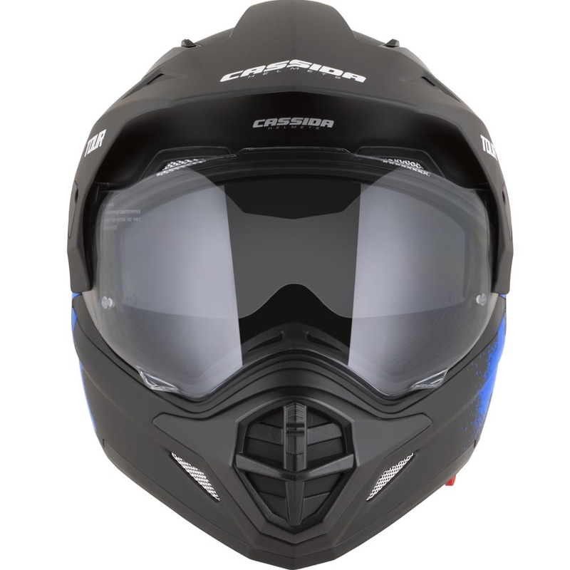 Enduro motocikla ķivere Cassida Tour 2.0 Crew matēta melna-zila