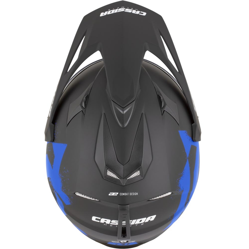 Enduro motocikla ķivere Cassida Tour 2.0 Crew matēta melna-zila