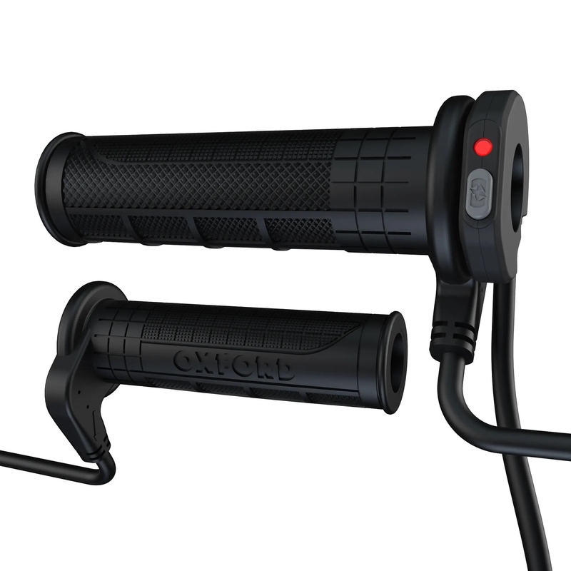 Oxford HotGrips Advanced Integrated Adventure apsildāmie rokturi, melni