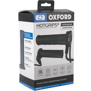 Oxford HotGrips Advanced Integrated Adventure apsildāmie rokturi, melni