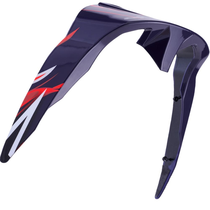 Aerodinamiskais spoileris Alpinestars Supertech R10 FLYTE motociklu ķiverēm, standarta profils, matēts zils-sarkans-balts