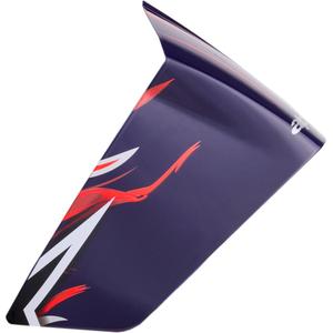 Aerodinamiskais spoileris motociklu ķiverēm Alpinestars Supertech R10 FLYTE sacīkšu profils matēti zili-sarkani-balts
