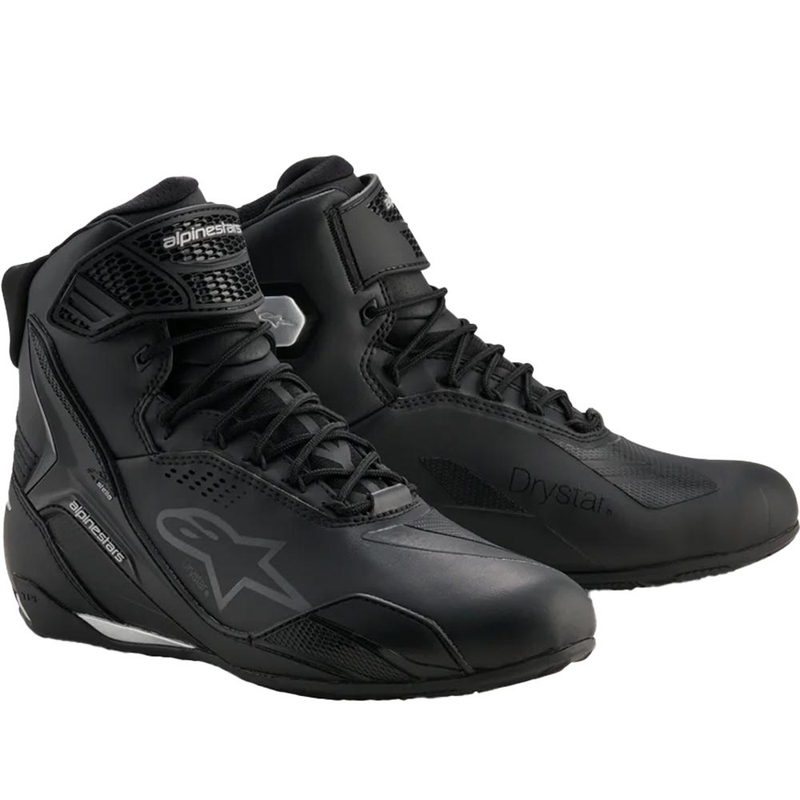 Alpinestars Stella Faster-4 Drystar sieviešu motocikla zābaki melni-sudrabaini