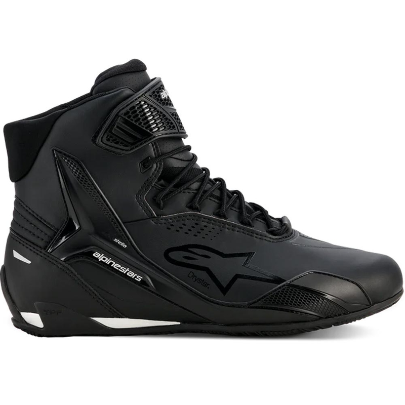 Alpinestars Stella Faster-4 Drystar sieviešu motocikla zābaki melni-sudrabaini