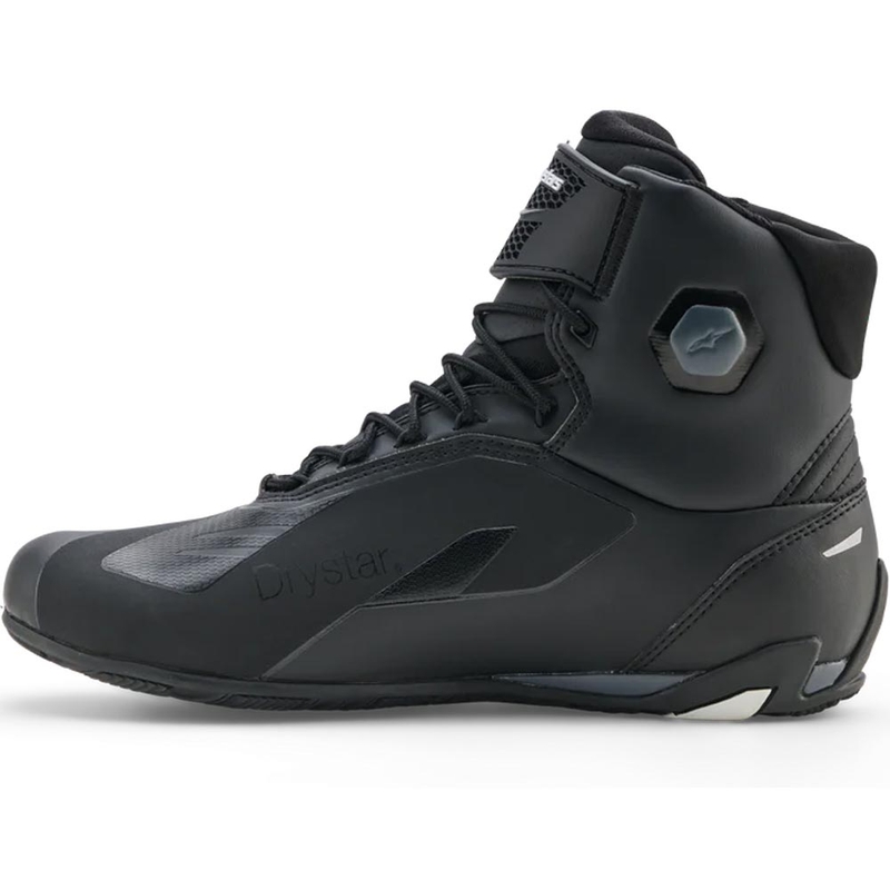 Alpinestars Faster-4 Drystar motociklu zābaki melni-tumši pelēki-balti