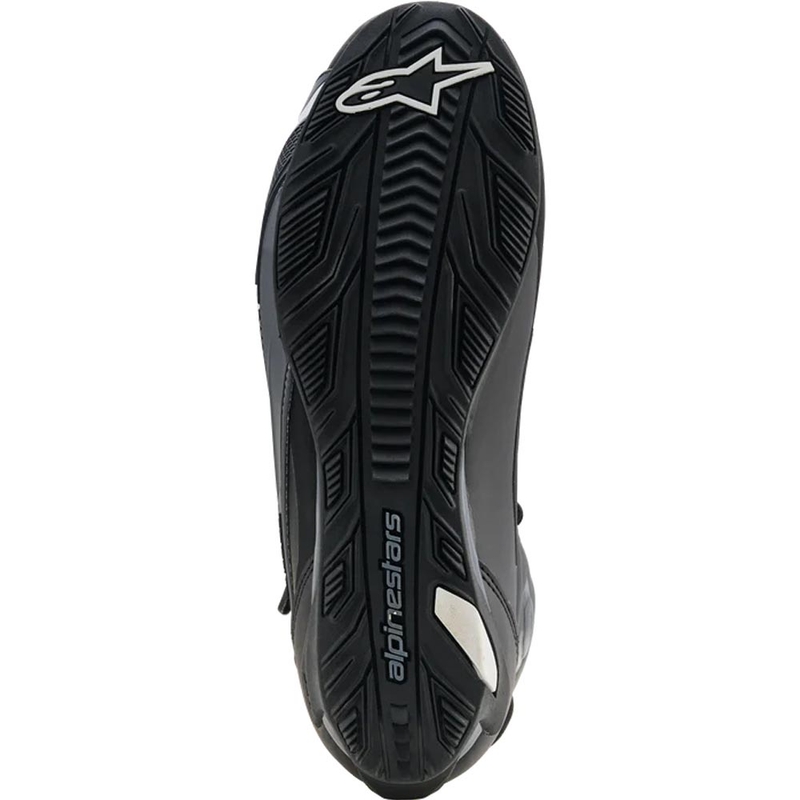 Alpinestars Faster-4 Drystar motociklu zābaki melni-tumši pelēki-balti