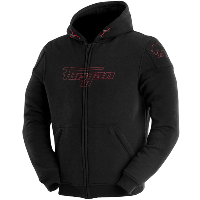 Furygan Livio X Kevlar® motocikla jaka melna-sarkana