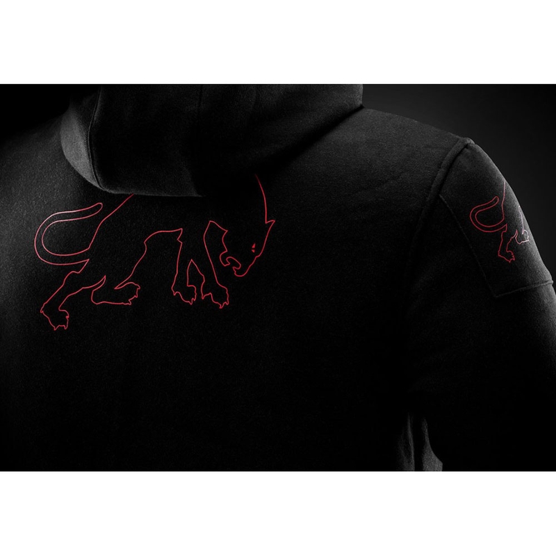 Furygan Livio X Kevlar® motocikla jaka melna-sarkana