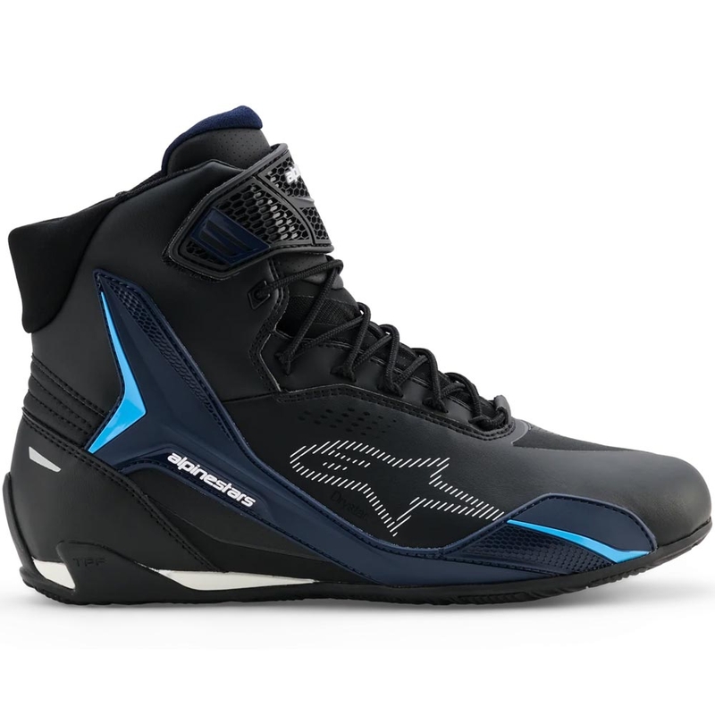 Alpinestars Faster-4 Drystar motociklu zābaki melni-zili-balti