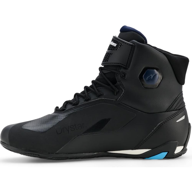 Alpinestars Faster-4 Drystar motociklu zābaki melni-zili-balti