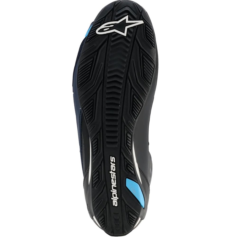 Alpinestars Faster-4 Drystar motociklu zābaki melni-zili-balti