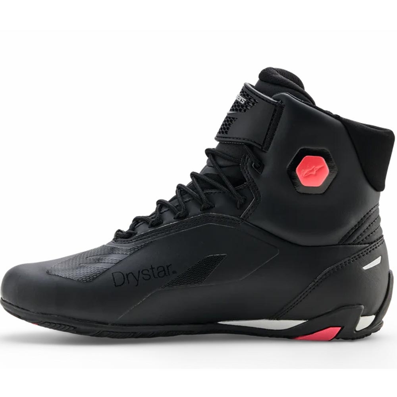 Alpinestars Stella Faster-4 Drystar sieviešu motocikla zābaki melni-pelēki-sarkani