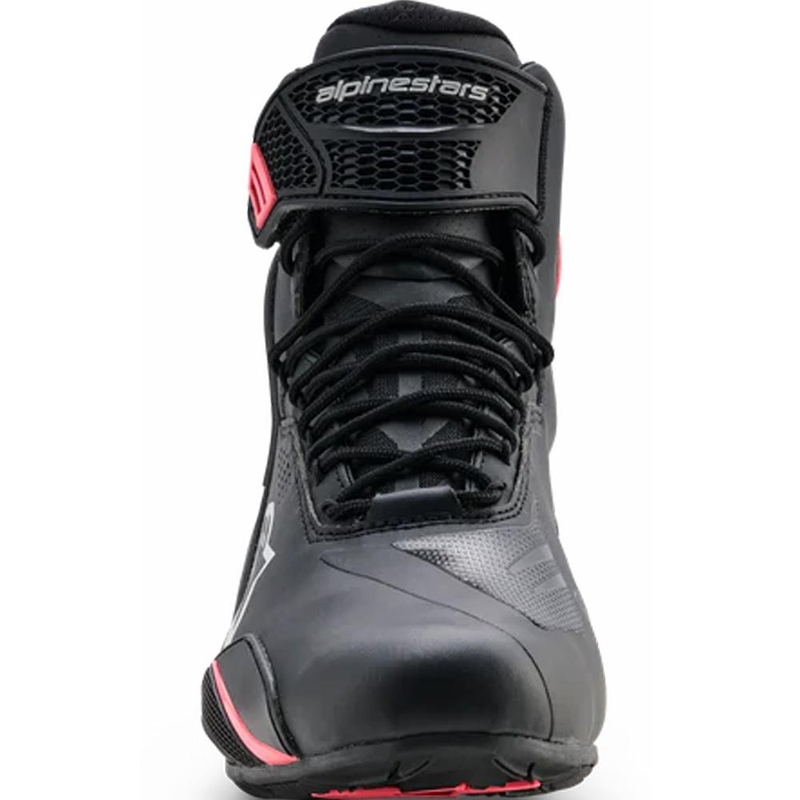 Alpinestars Stella Faster-4 Drystar sieviešu motocikla zābaki melni-pelēki-sarkani