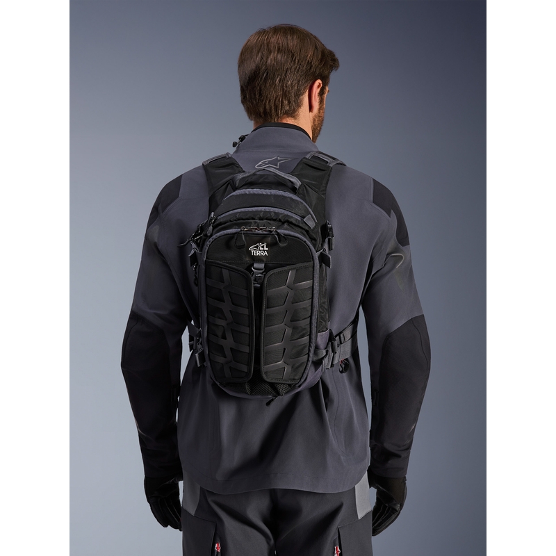 Alpinestars AT-15 motocikla mugursoma melni pelēka 15 l