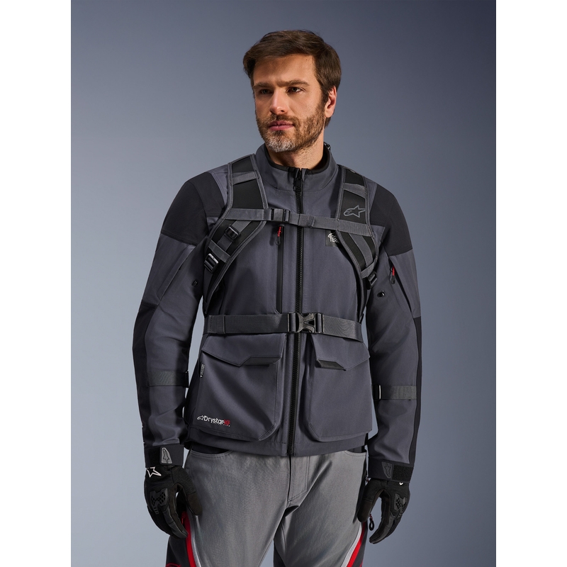 Alpinestars AT-15 motocikla mugursoma melni pelēka 15 l