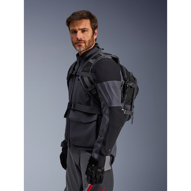 Alpinestars AT-15 motocikla mugursoma melni pelēka 15 l