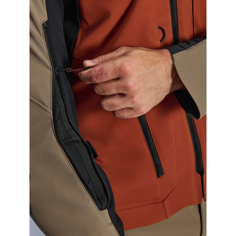 Alpinestars AMT-8 Stretch Drystar XF motocikla jaka brūna-oranža-melna