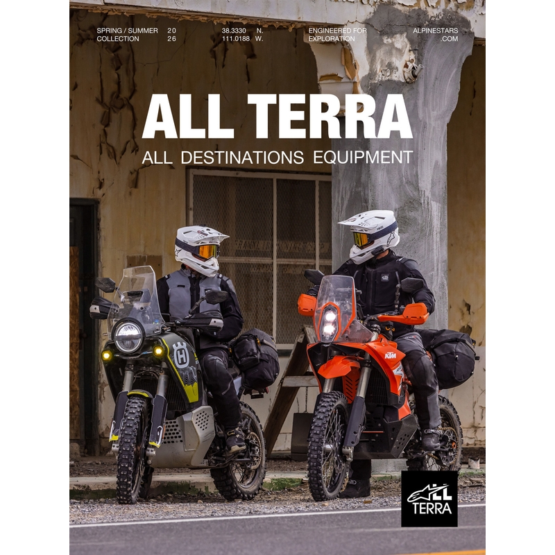 Alpinestars AMT-8 Stretch Drystar XF motocikla jaka brūna-oranža-melna