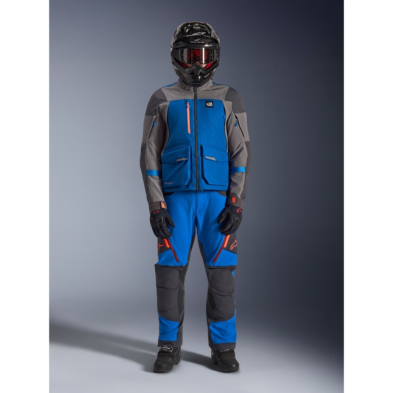 Alpinestars Maxdura Drystar XF motocikla jaka zila-tumši pelēka