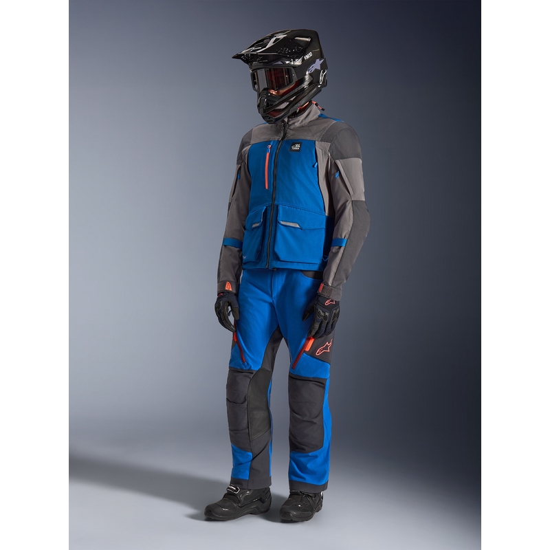 Alpinestars Maxdura Drystar XF motocikla jaka zila-tumši pelēka
