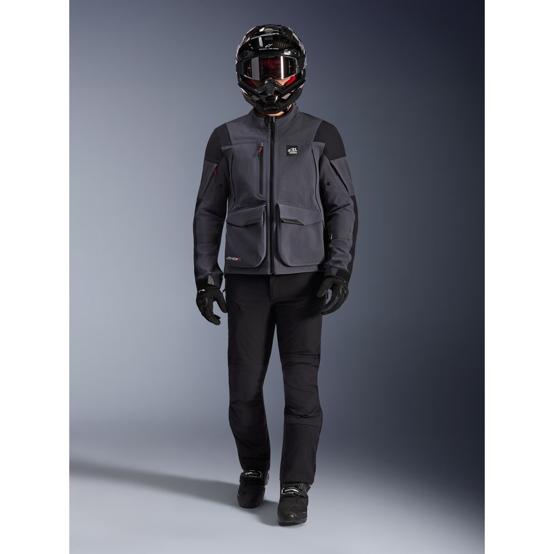 Alpinestars Maxdura Drystar XF motocikla jaka tumši pelēka-melna