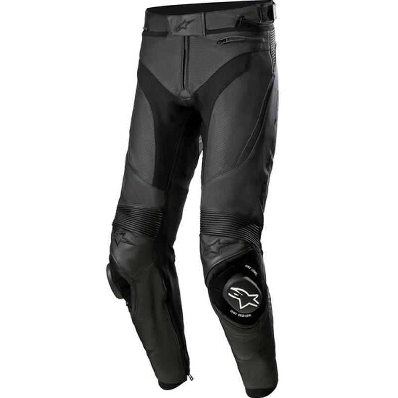Alpinestars Missile 3 Airflow ādas motocikla bikses melnas