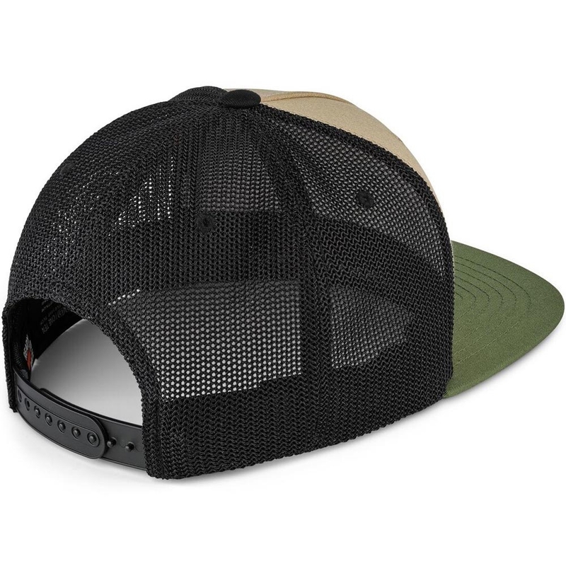 KTM Logo Trucker cepure melna-bēša-haki krāsā