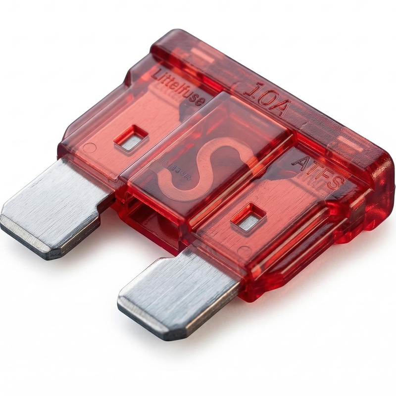 Plakanais drošinātājs MINI zems 10 A 10 gab.