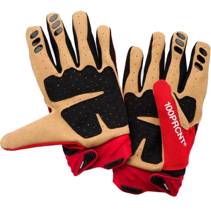 Motokrosa cimdi 100% Airmatic 2 sarkani-melni