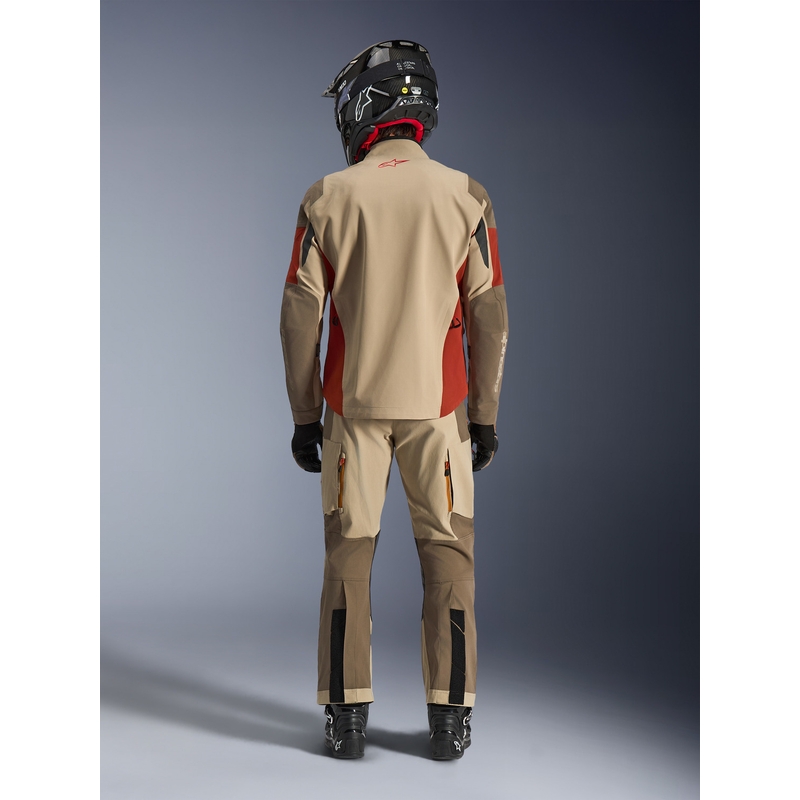 Alpinestars Maxdura Drystar XF motocikla jaka brūna-oranža