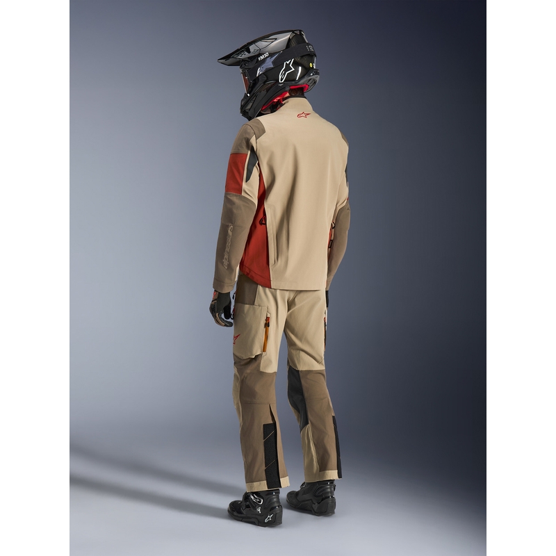Alpinestars Maxdura Drystar XF motocikla jaka brūna-oranža