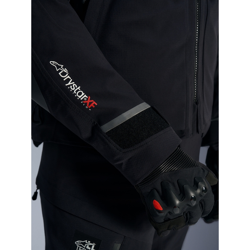 Alpinestars Andes PRO Drystar XF motocikla jaka melna-tumši pelēka