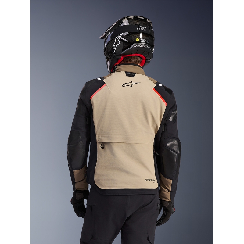 Alpinestars Andes PRO Drystar XF motocikla jaka brūna-melna-oranža