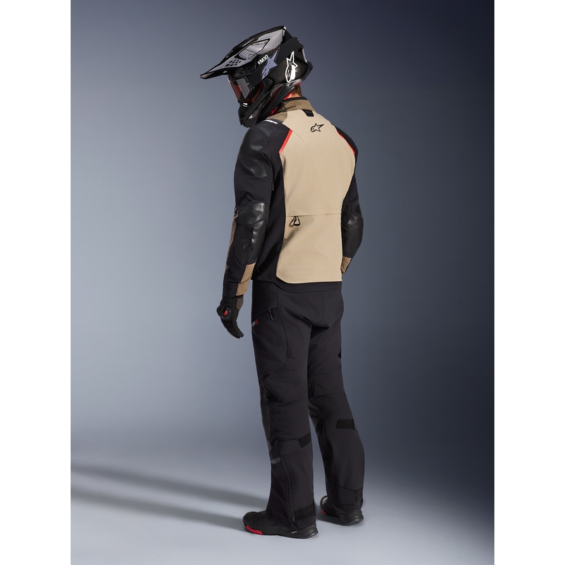 Alpinestars Andes PRO Drystar XF motocikla jaka brūna-melna-oranža