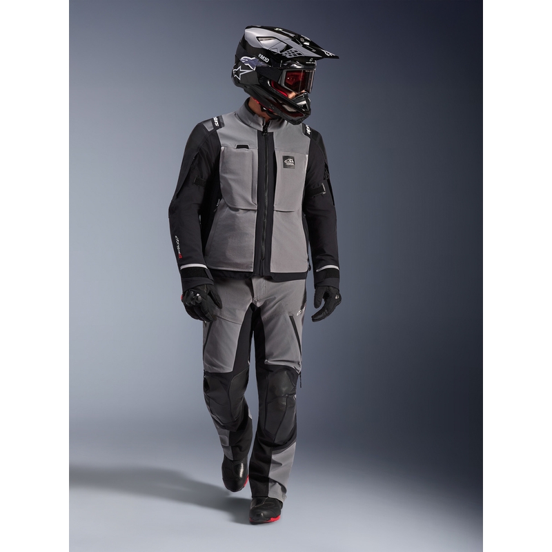 Alpinestars Andes PRO Drystar XF motocikla jaka, tumši pelēka-melna