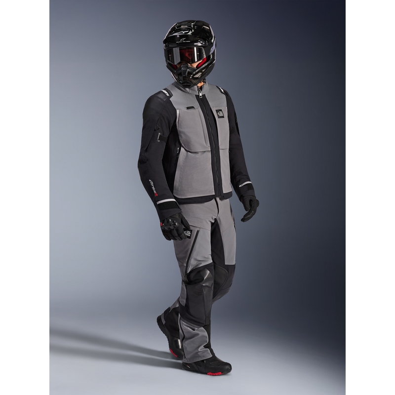 Alpinestars Andes PRO Drystar XF motocikla jaka, tumši pelēka-melna