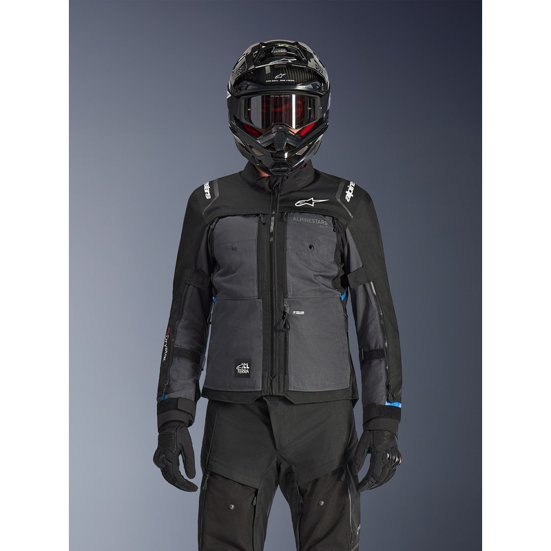 Alpinestars Cusco Drystar motocikla jaka melna-tumši pelēka