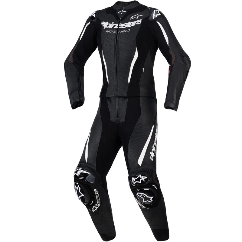 Alpinestars Stella GP-R7 sieviešu divdaļīgs ādas motocikla kombinezons, melns