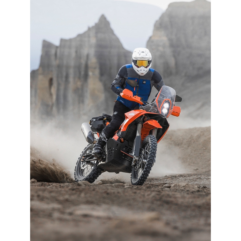 Alpinestars Maxdura Dual motocikla bikses zilas-tumši pelēkas-oranžas