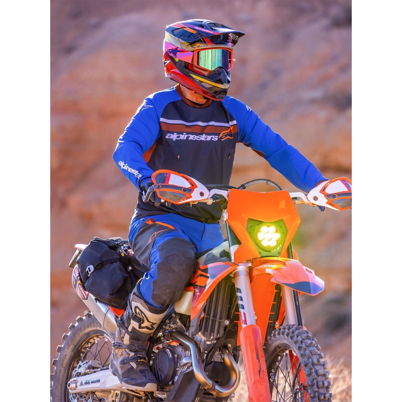 Alpinestars Maxdura Dual motocikla bikses zilas-tumši pelēkas-oranžas