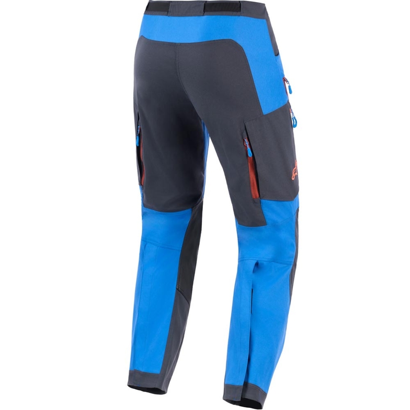 Alpinestars Maxdura Dual motocikla bikses zilas-tumši pelēkas-oranžas