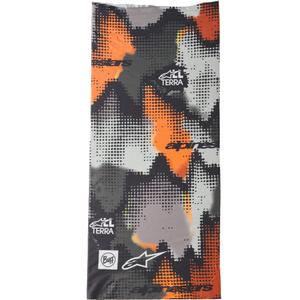 Alpinestars Buff Nazca kakla sildītājs kamuflāžas-pelēkā-fluororanžā krāsā