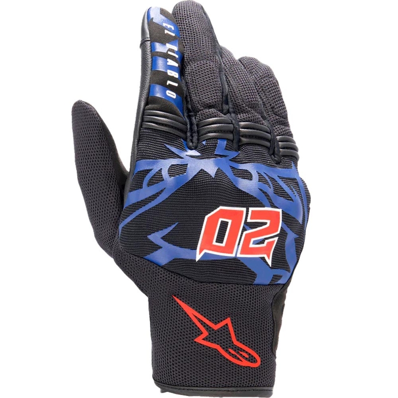 Alpinestars Copper FQ20 motocikla cimdi melni-sarkani-zili-balti